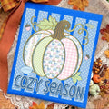 Coquette Blue Toile Cozy Season Pumpkin Tee